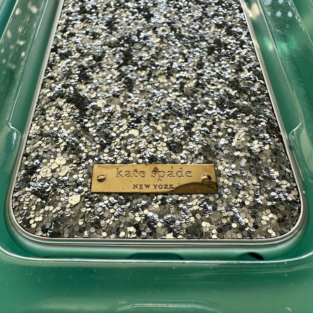 Kate Spade **iPhone 6** Sparkling Silver Phone Case - Picture 3 of 6